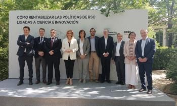 Participantes en el evento de hoy en el Real Jardín Botánico de Madrid